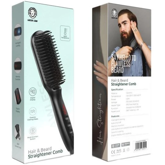 برس حرارتی گرین لاین مدلBeard Straightener Comb GNHAIRCOMb